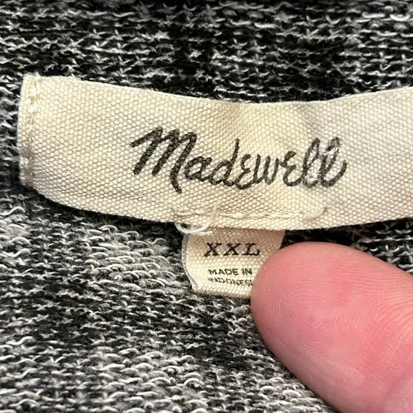 MADEWELL Gingham Puff-Sleeve Button-Front Crop Top - Picture 7 of 12